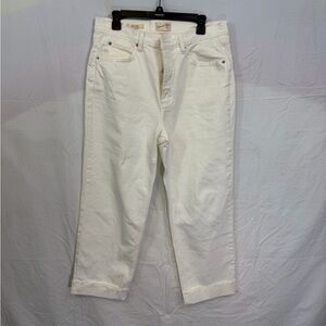 Universal Thread Off White Straight-Leg Jeans
